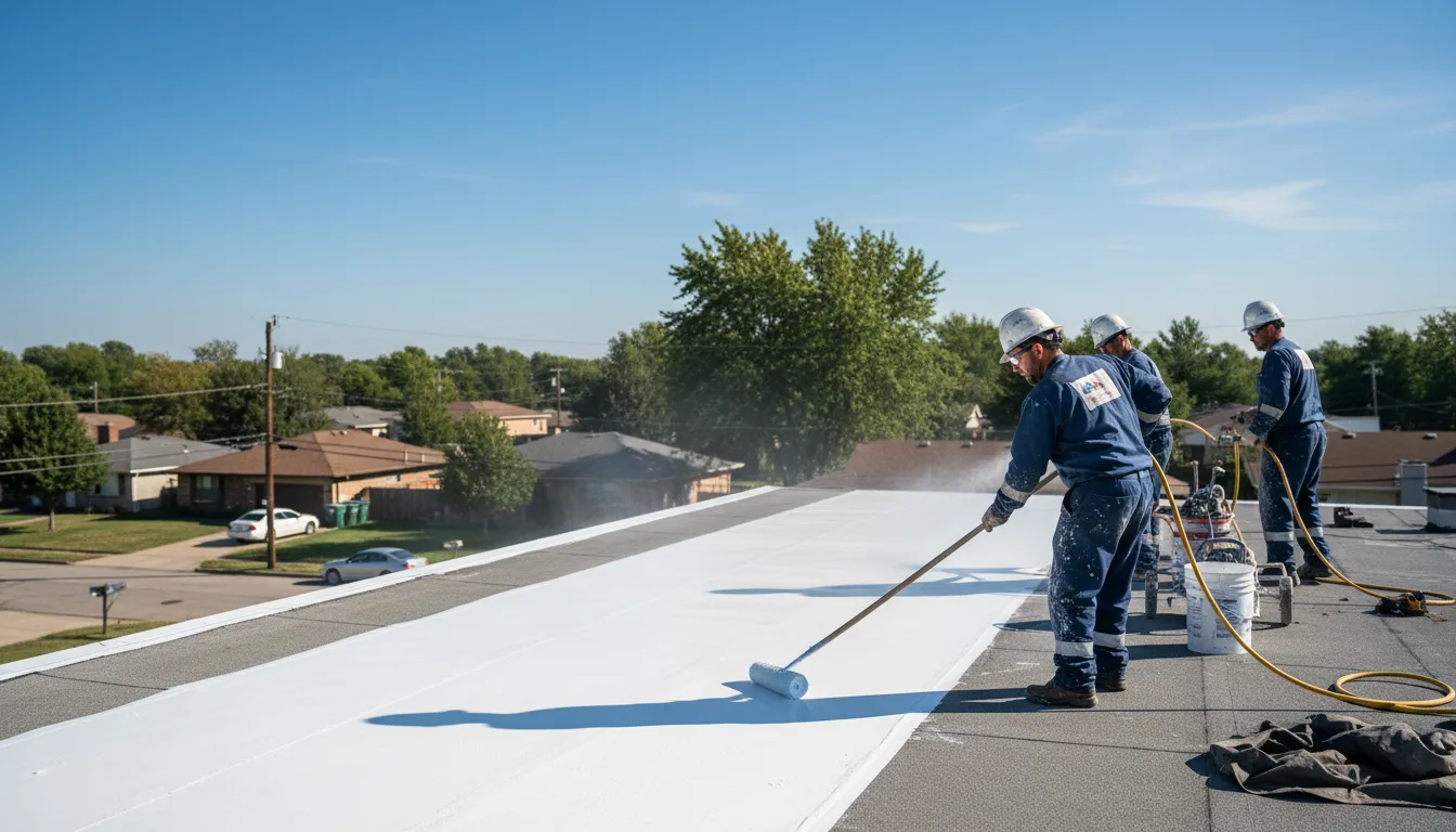 Commercial roof coating in Hillburn, NY near me